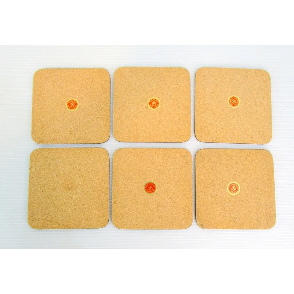 Pimpernel Spode Christmas Tree Coasters Set of 6 Cork Back Board